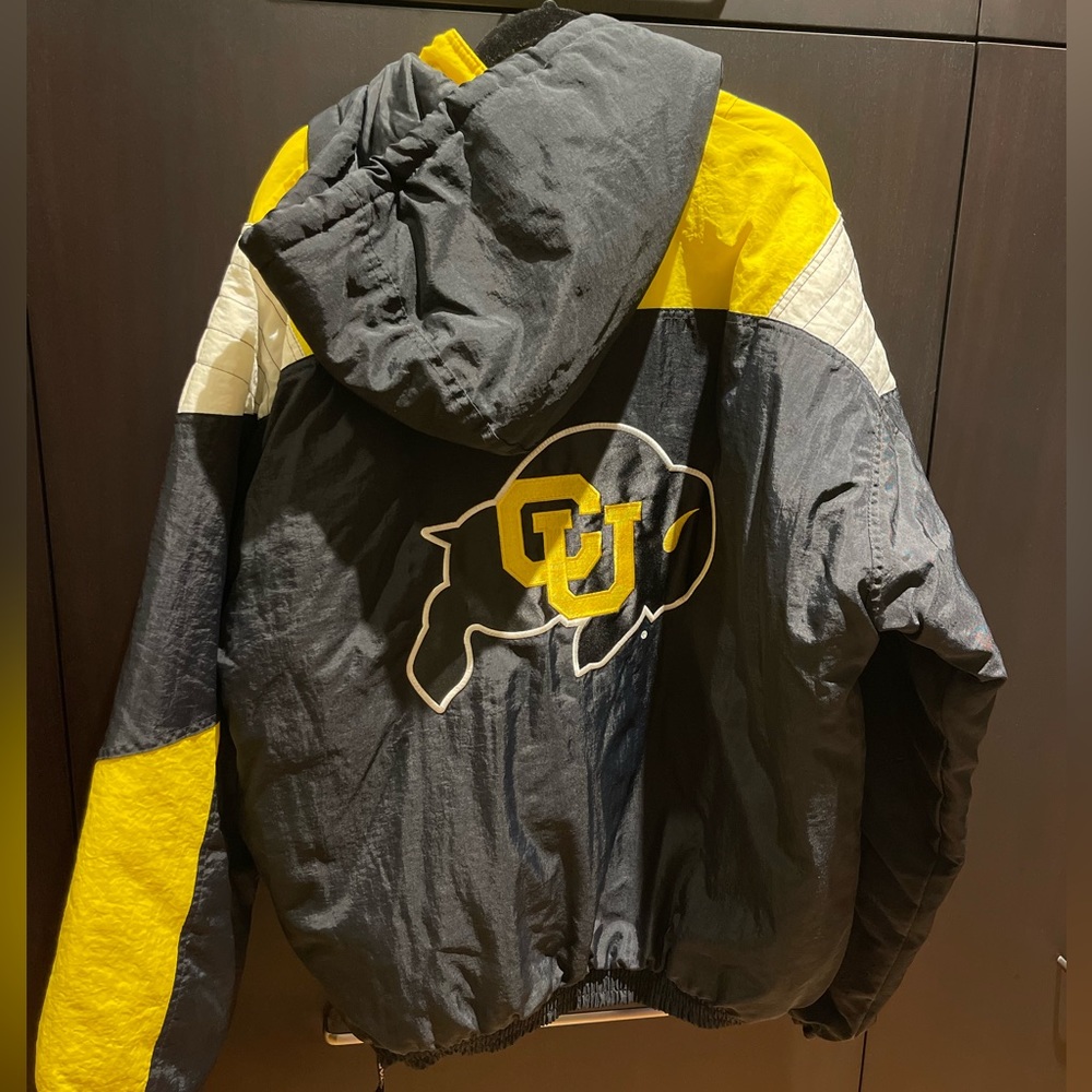 vintage starter jacket for University of Colorado Boulder, in pristine condition